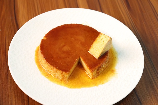 krupicový pudink karamelový