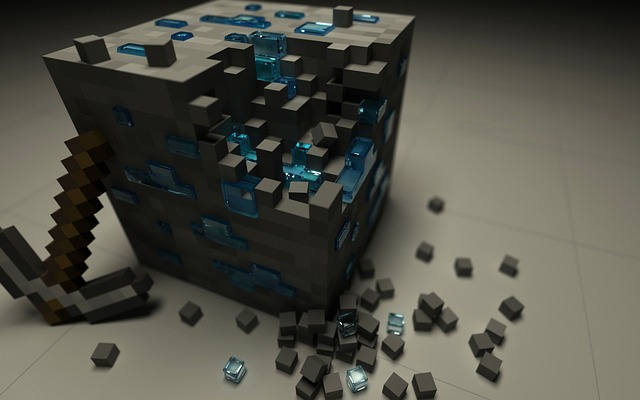 Postavička z minecraft hry.